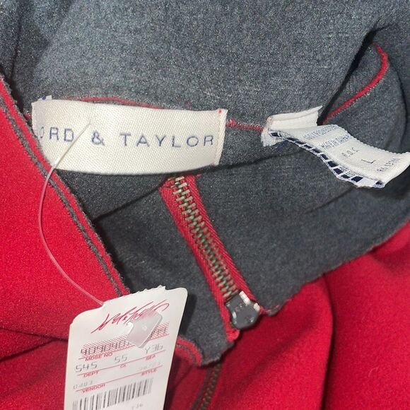Lord & Taylor Vintage NWT Women's size L Fleece Zip-Up Cardigan Coat Mock Neck - Picture 8 of 11